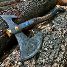 God Of War Kratos Leviathan Axe Function Leviathan Ax Real Viking Battle Weapon picture