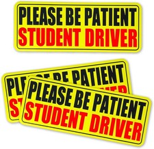 3pcs Student Drive Magnet for (12 x 18) inch, Black&red-magnetic Stickers  picture