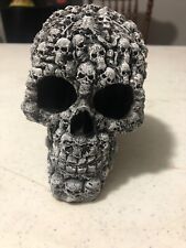 Grinning Human Skull Realistic Replica Statue Figurine Prop 5.5 Inches picture