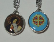 Full Color St Benedict Holy Medal & Chain - Farmers, Students, Kidney Disease picture