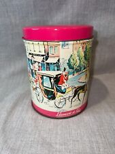 Vintage Rosemarie De Paris Candy Tin, Horse Drawn Carriage, City Scene picture