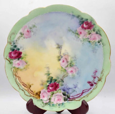 Antique(1904) Limoges Hand Painted Plate. Signed ~Priscilla Club June 7, 1904~ picture