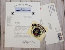 USS Saratoga Association Letterhead Requesting Decal Envelope U.S.S. Ship 1994 picture