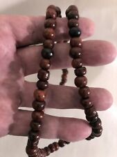 (2019) Beautiful Sandalwood Bead Japa Mala Prayer Beads, Rosary, 5/16
