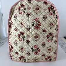 Vintage Quilted Plastic Appliance Cover Pink Floral 59s Kitschy Blender Mixer picture