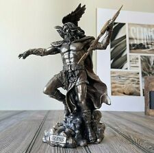 Decorative Greek Art Mythology Zeus God Statuette Cold Cast Bronze Home Décor picture