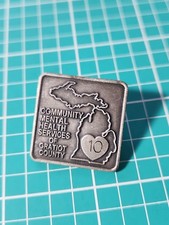 Community Mental Health Services Of Gratiot County Silver Tone Lapel Pin picture