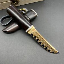 Handcrafted Japanese Style Katana Knife Copper Damascus Ninja Warrior Bushido picture