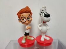 MR PEABODY SHERMAN FIGURINE TOY 2PCS 8cm Tall  picture