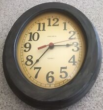 VINTAGE VERICHRON OVAL WOOD WALL CLOCK picture