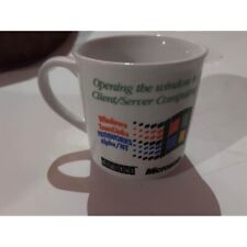 Microsoft Coffee Mug Windows Vintage 90s Computers picture