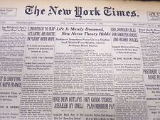 1933 JUNE 26 NEW YORK TIMES - LIFE IS MERELY DREAMED NEW NERVE THEORY - NT 5246 picture