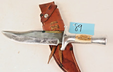 Vintage Custom Bowie Hunting Knife- NOS 1982- Original Sheath- 1 of 1- Montana picture