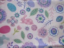 JOANN Multi Color Bunny Eggs Flowers EASTER Fabric Sewing Quilting 36
