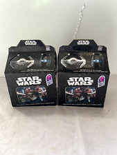 Two Star Wars 1996 Taco Bell Kids Meal Box Trilogy Special Edition - Unpunched picture
