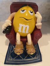 Vintage M&M Candy Dispenser Yellow M&M In Recliner 1999 picture