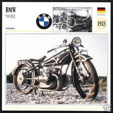1923 BMW 500cc R32 (494cc) 1st Beamer Motorcycle Photo Spec Sheet Info Stat Card picture