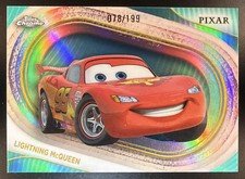 Lightning McQueen 2025 Topps Chrome Disney Aqua Refractor /199 #50 picture