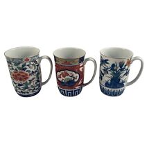 Set of 3 Vintage Early 1970s Japanese Porcelain Cup Takahashi Imports picture