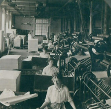 Holyoke MA Inspecting Paper Factory Women Machines Keystone 22070 Stereoview SA1 picture