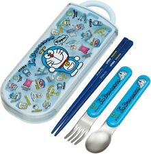 Doraemon Fork Spoon Chopstick Set Lunch Travel Bento | US Seller picture