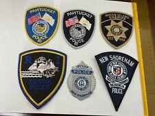 Police , Law Enforcement Rhode Island collectable Embroidered Patch  6 pieces. picture