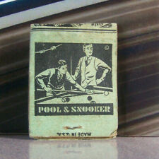 Vintage Matchbook U3 Kansas Paola Recreation On Square Ray Miller Pool Snooker picture