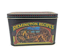 Vintage Remington Recipes Survivalist Outdoor Meals & Country Cooking Tin Box picture