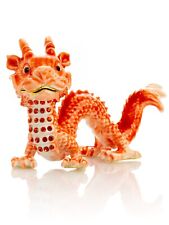 Keren Kopal Red Dragon hand made Trinket box  Decorated with Austrian Crystals picture