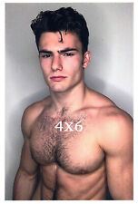 Handsome Angry Young Male Hairy Muscular Chest Upper Torso Beefcake 4x6 Photo picture