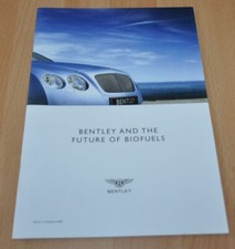 Bentley and the Future of Biofuels Brochure Prospekt picture