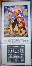 Patriotic Children & Dog March 1935 Advertising Calendar/22