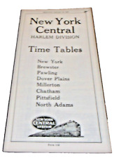 JANUARY 1951 NEW YORK CENTRAL FORM 112 HARLEM DIVISION PUBLIC TIMETABLE picture