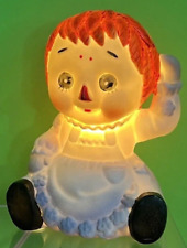 Raggedy Ann Small Ceramic Night Ligh by Price Imports Japan 4.5” H  Vintage 1970 picture