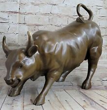 Stock Market Bull Bronze Sculpture Toro Bullfight Figurine Francisci Decor Gift picture