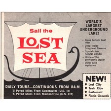Sail the Lost Sea Underground Lake Sweetwater Madisonville 1973 Ad AD8-B9 picture