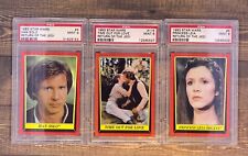 1983 topps Han Solo and Princess Leia PSA9 Lot picture
