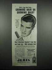 1947 Jeris Antiseptic Hair Tonic Ad - Growing Hair? picture