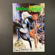 Lady Death Medieval Witchblade 1 SIGNED Brian Augustyn GREEN VARIANT 2001 comic picture