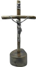Standing Cross Crucifix Wooden Wood Handmade Table Cross From Medjugorje 5.8 inc picture