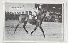 SEABISCUIT Stallion Thoroughbred Race Horse Vintage Postcard FLEISCHER picture