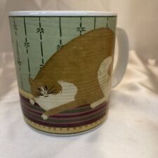 Vtg Sakura Cat Collection Fat Ginger Coffee Mug, Warren Kimble Orange  picture