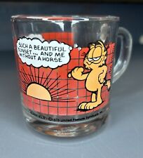 Garfield Vintage McDonald's Glass 1978 picture