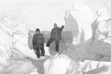 SHACKLETON AND WILD IN ANTARCTIC ICE SHEET EXPEDITION 1917 4X6 POSTCARD PHOTO picture