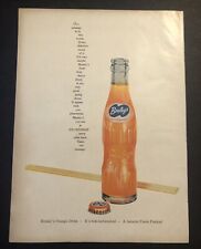 1950’s Bireley’s Orange Fruit Flavored Drink Beverage Colored Magazine Ad BB picture