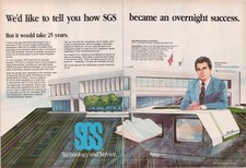 SGS 1983 Vintage Print Ad Semiconductor Technology Service Phoenix AZ picture