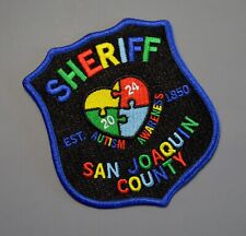 San Joaquin County California Sheriff Autism Awareness Patch +++ Mint CA picture