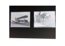 1928 Chinese Aviator Harry King Loening Amphibian 2 Glass Negatives OOAK Boston picture