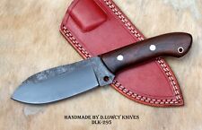 DLK HANDMADE, FORGED 1095 HIGH CARBON STEEL HUNTING CAMPING FIX BLADE KNIFE NI picture