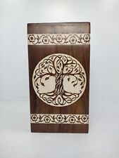 Rosewood Adult Funeral Box tree of life Wooden Cremation Urn for Human Ashes picture